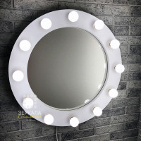 Круглое гримерное зеркало с подсветкой 60 см