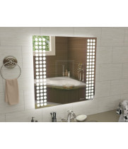 Квадратное зеркало с подсветкой для ванной Терамо 40x40 см