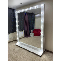 Гримерное зеркало с подсветкой и подставкой 200х175