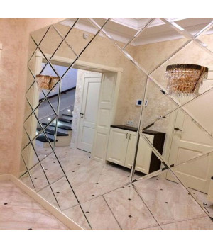 Большое зеркальное панно для коридора