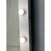 Белое гардеробное зеркало с подсветкой 180 на 80 см ЛДСП Премиум