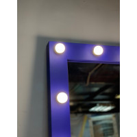 Гримерное зеркало с подсветкой 180х80 фиолетовое