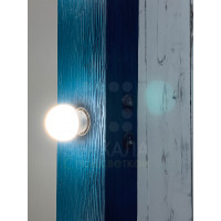 Большое гримерное зеркало голубое с подсветкой