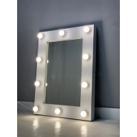 Бьюти зеркало в комнату с подсветкой 80х60 см 12 ламп