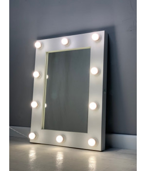 Бьюти зеркало в комнату с подсветкой 80х60 см 12 ламп