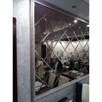 Квадратная зеркальная плитка бронза 150х150 мм