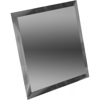 Квадратная зеркальная плитка графит 180x180 мм