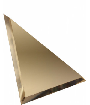 Треугольная зеркальная плитка бронза 180х180 мм