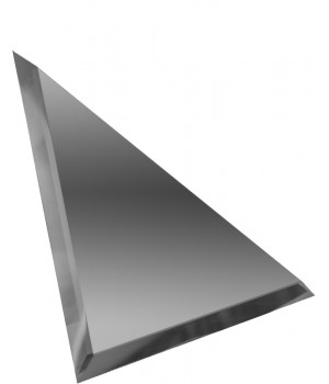 Треугольная зеркальная плитка графит 150х150 мм