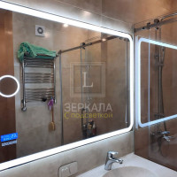 Зеркало для ванной комнаты с LED подсветкой Равенна