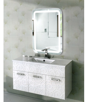 Зеркало с подсветкой в ванную комнату Эстер 40х60 см (400х600 мм)